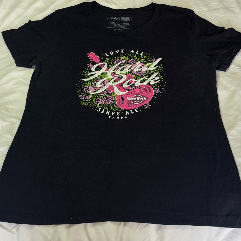 Hard Rock Tampa Black Graphic T-Shirt